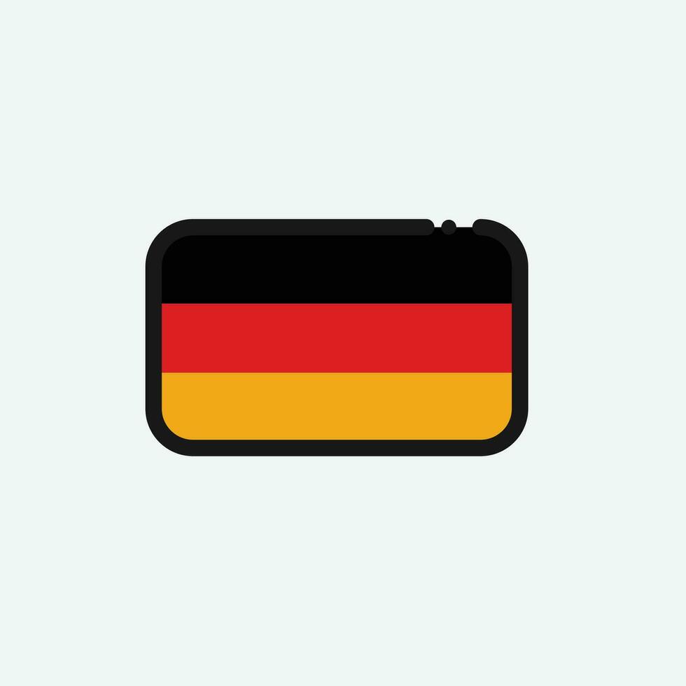 deutschland flaggensymbol vektor