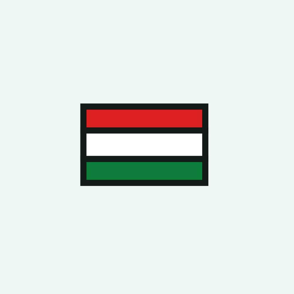 Symbol der ungarischen Flagge vektor