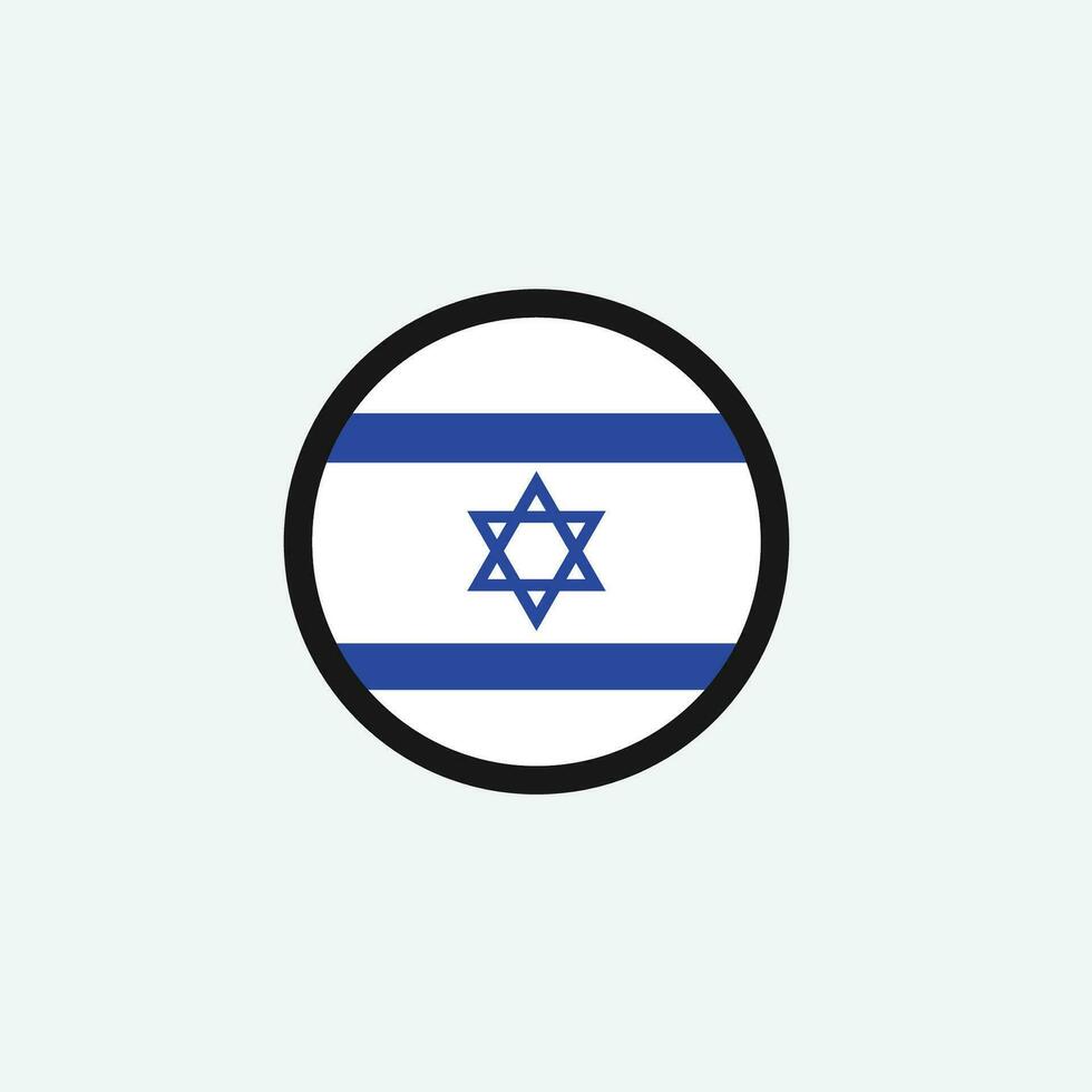 Israel flagga ikon vektor