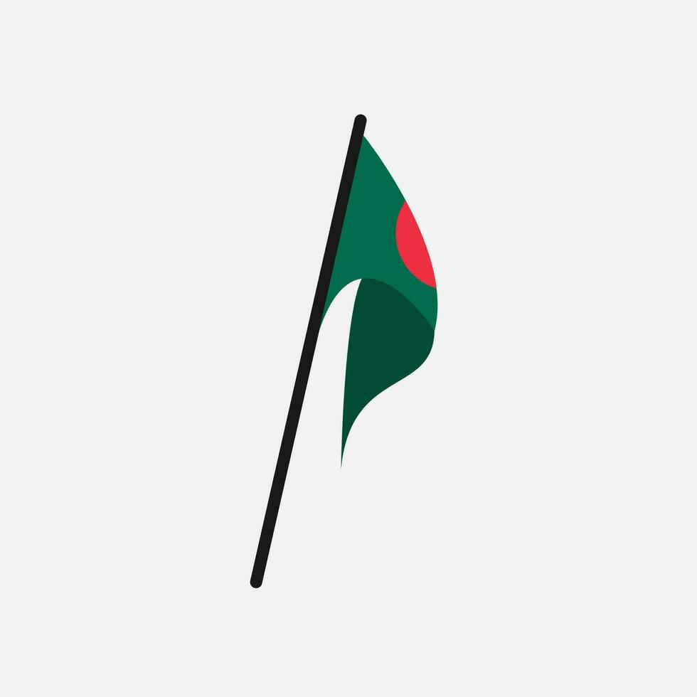 Flaggensymbol von Bangladesch vektor