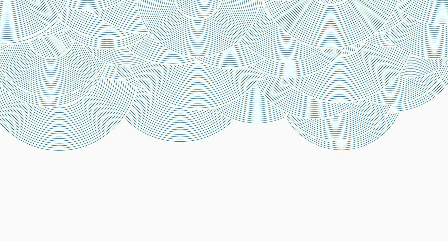 blå vit minimal linjär cirklar abstrakt trogen tech bakgrund vektor