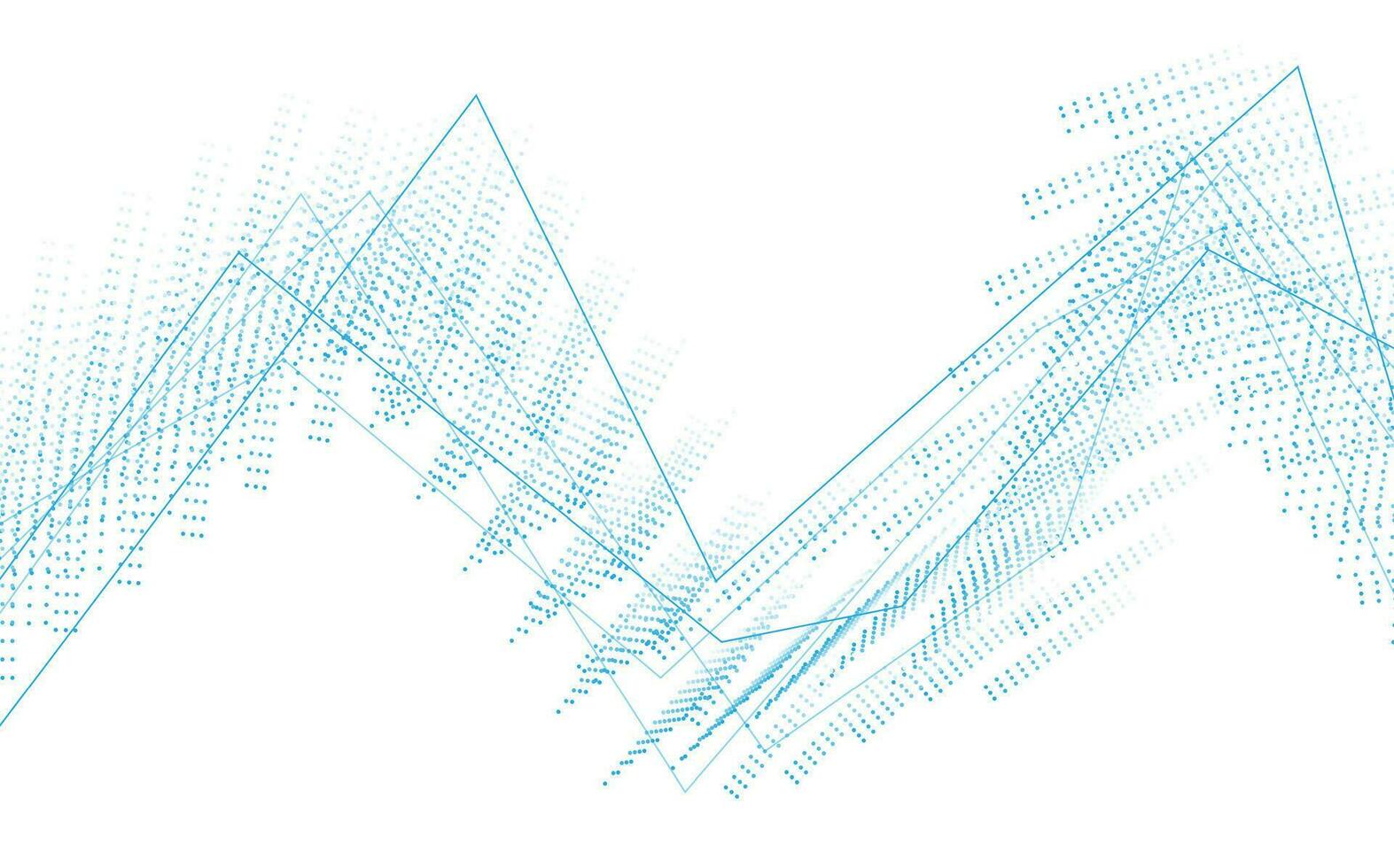 Blau minimal Linien abstrakt futuristisch Technik Hintergrund vektor