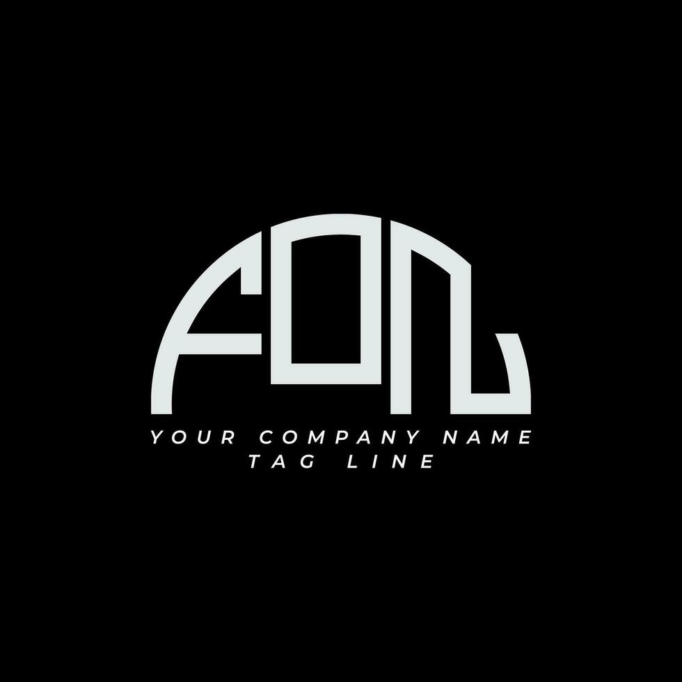 fon brev logotyp kreativ design med vektor grafisk proffs vektor