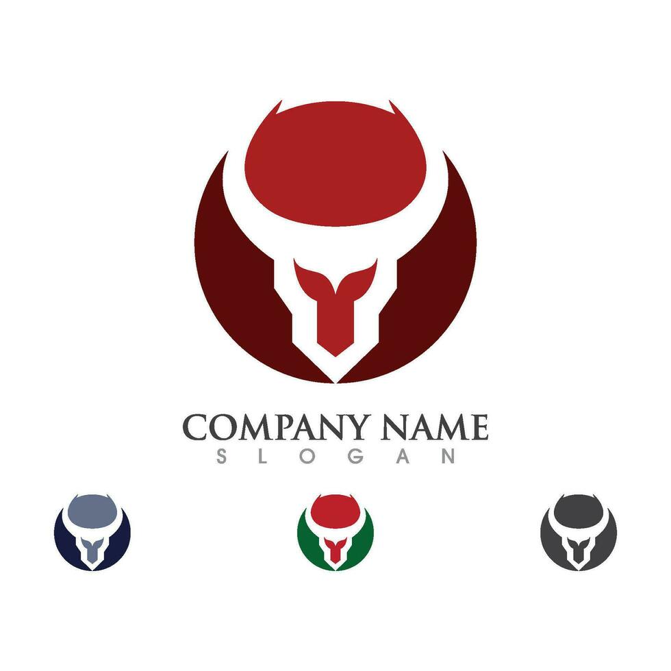 taurus logotyp mall vektor ikon illustration design