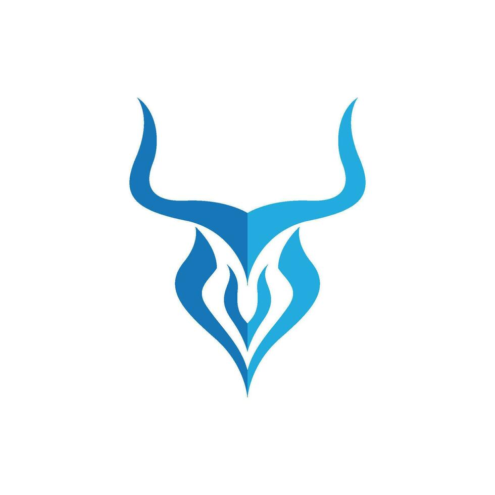 Stier Logo Vorlage Vektor Icon Illustration Design