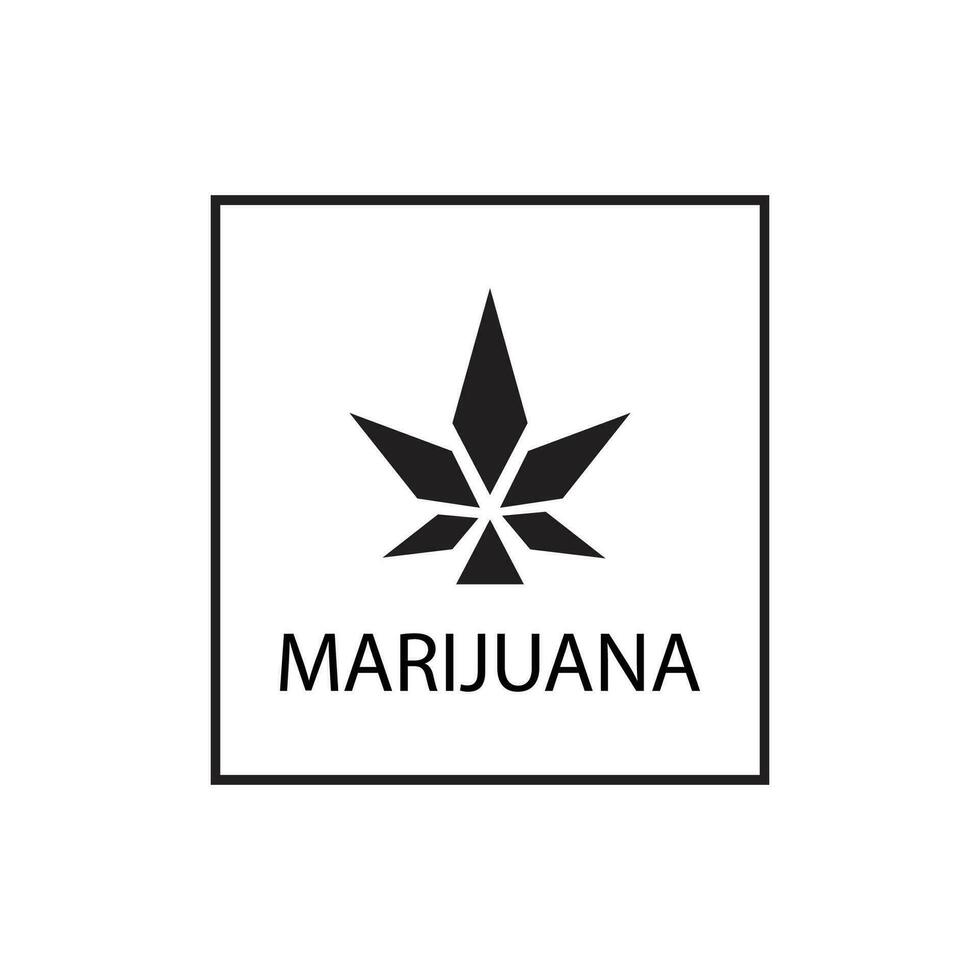 cannabis logotyp vektor och symbol