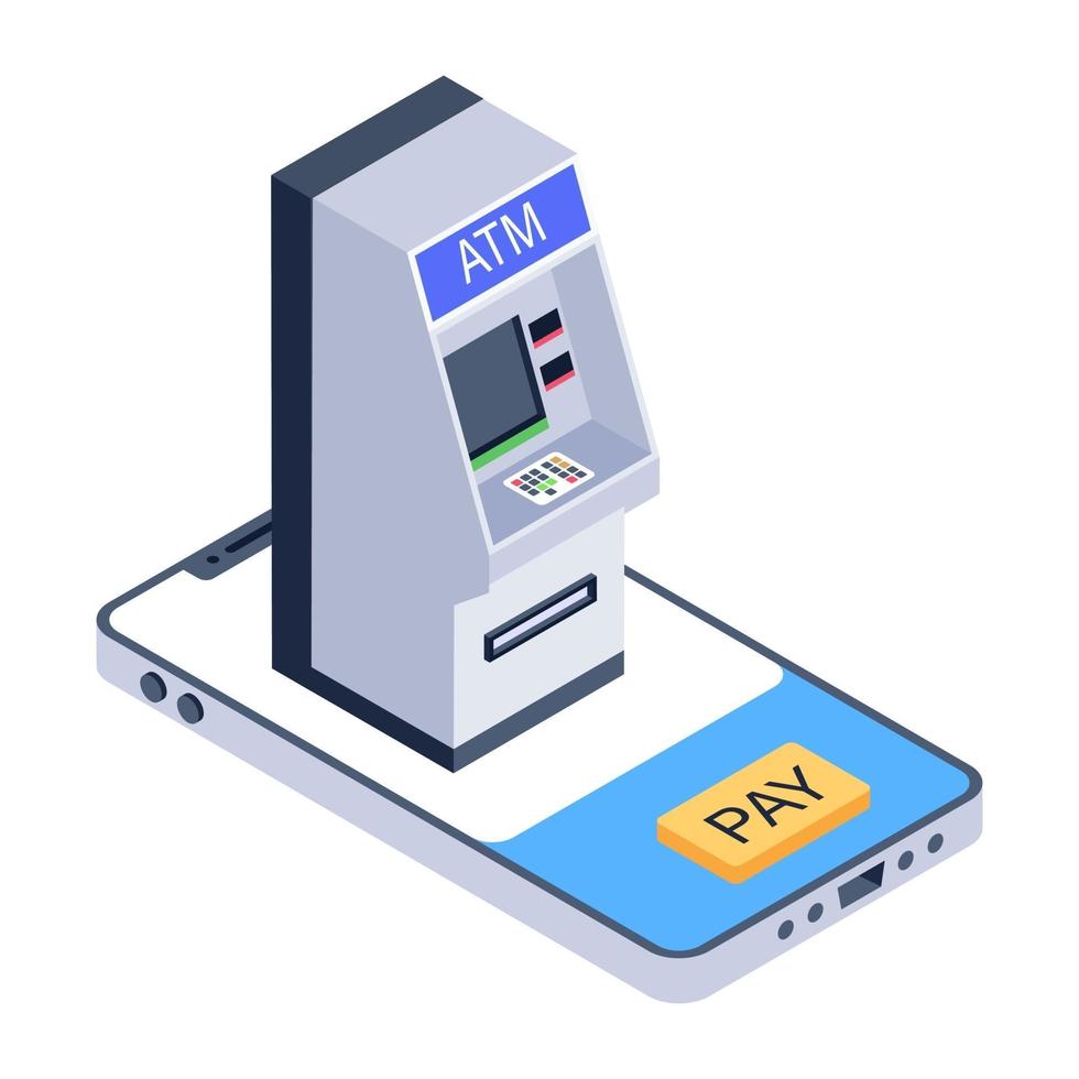 Geldautomat vektor