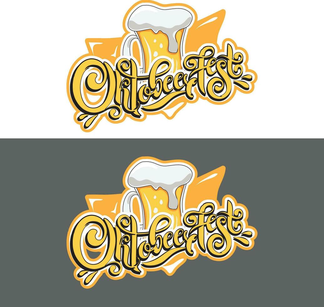 Oktober fest Bier Festival Logo. Vektor Logo zu Bier Festival Poster