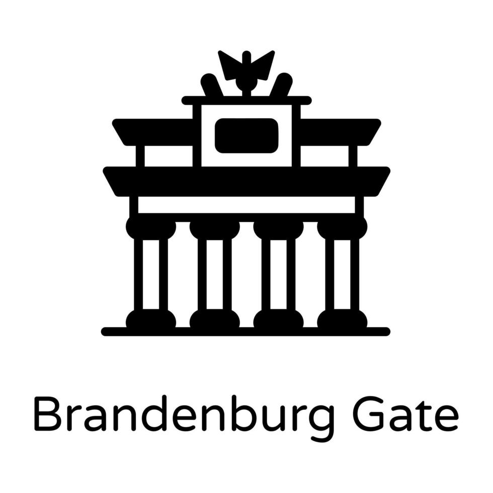 brandenburg gate berlin vektor