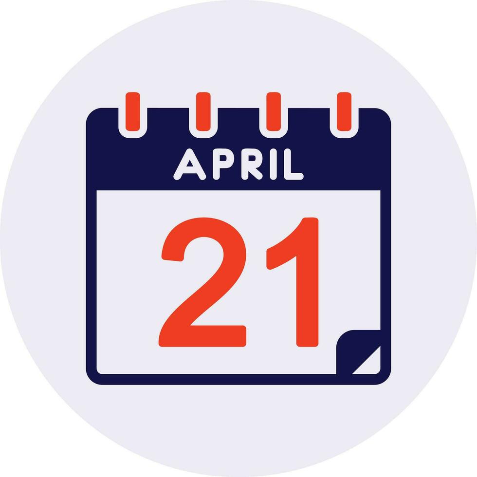 21 April Vektor Symbol