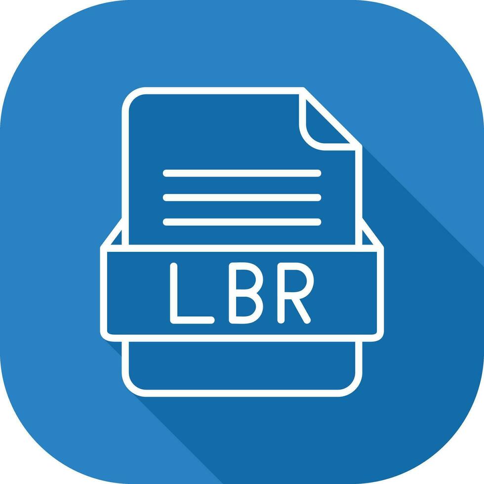 lbr Datei Format Vektor Symbol