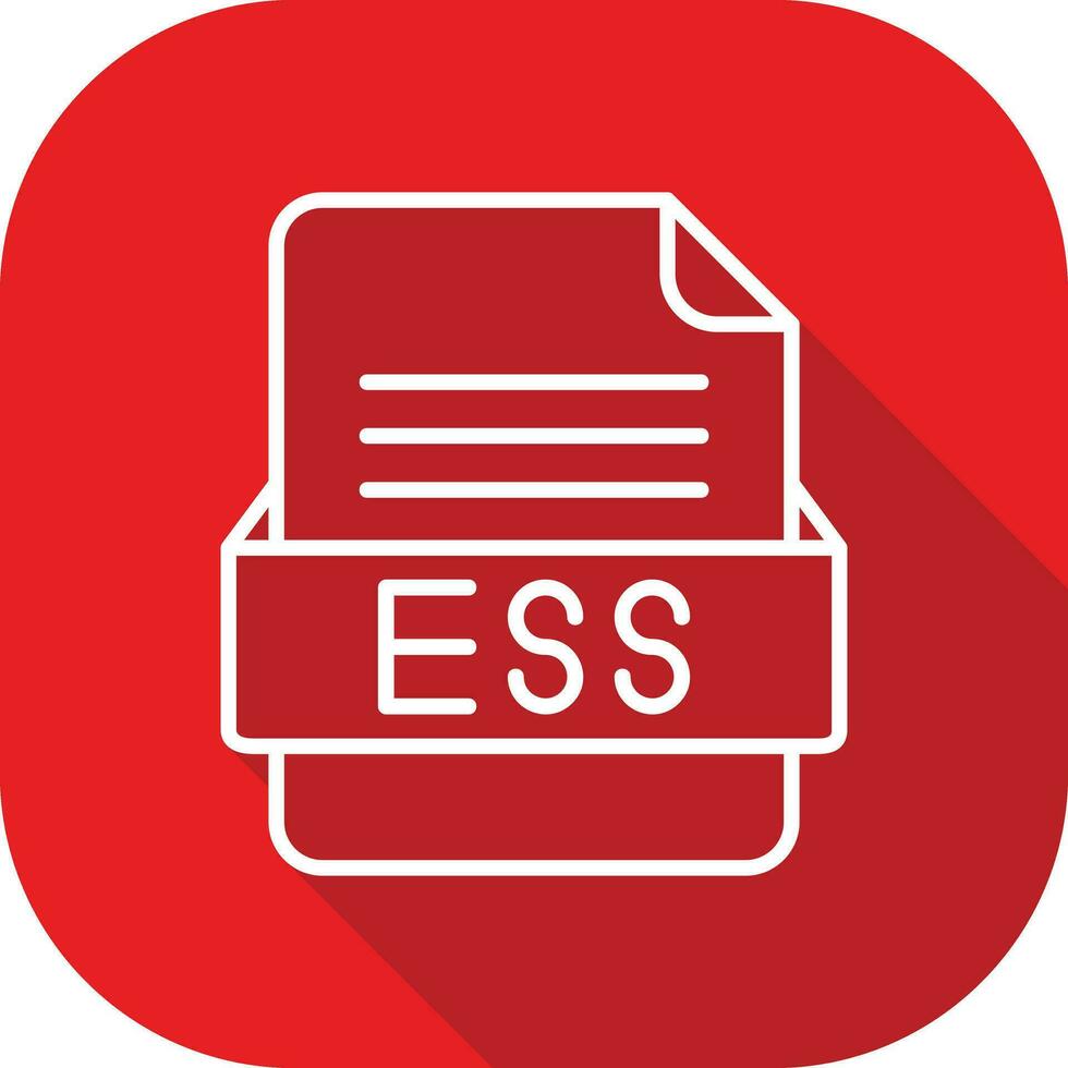 Ess Datei Format Vektor Symbol