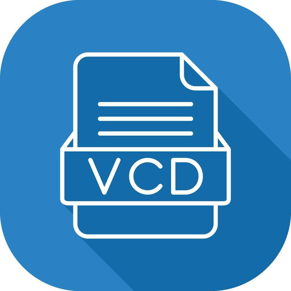 vcd fil formatera vektor ikon