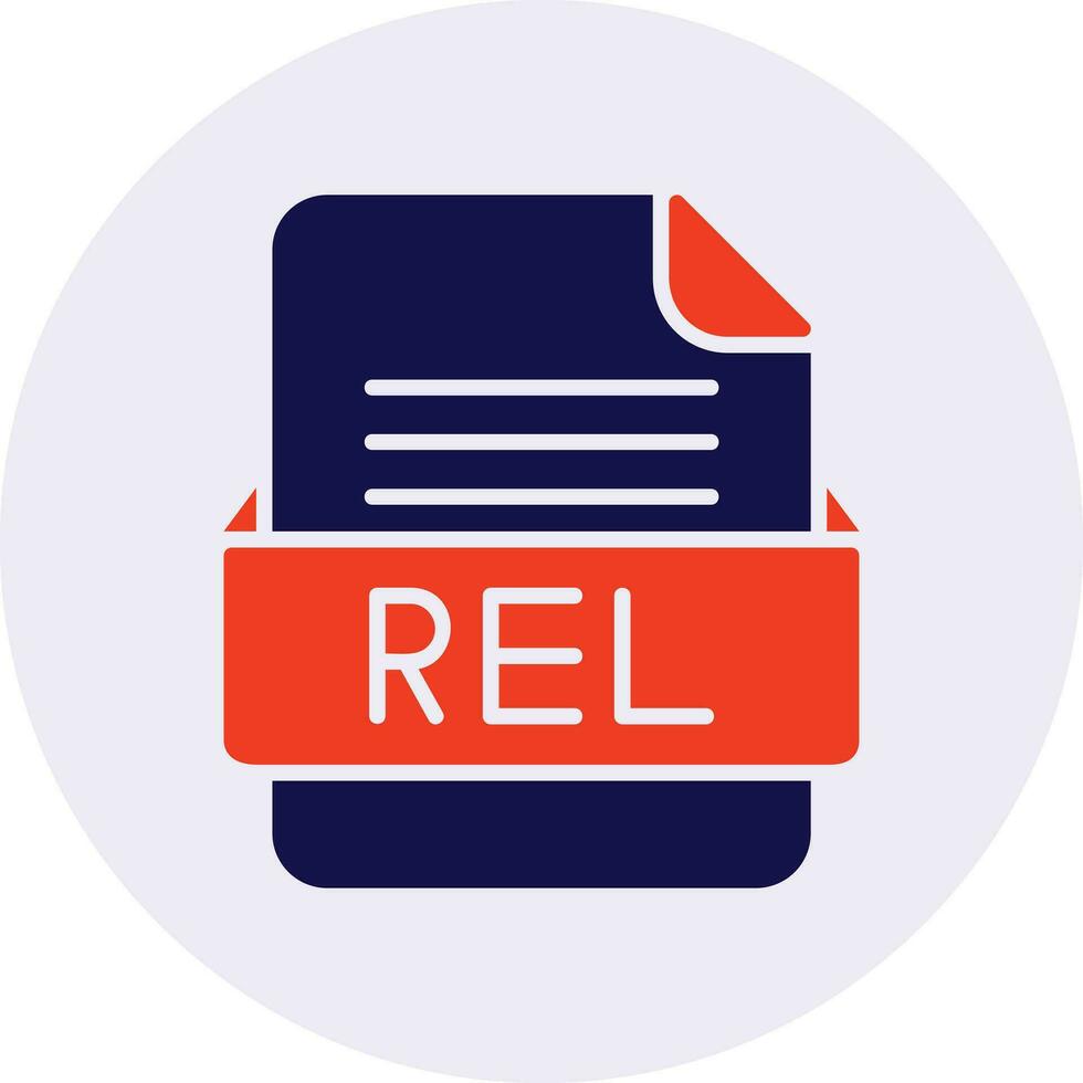 rel Datei Format Vektor Symbol