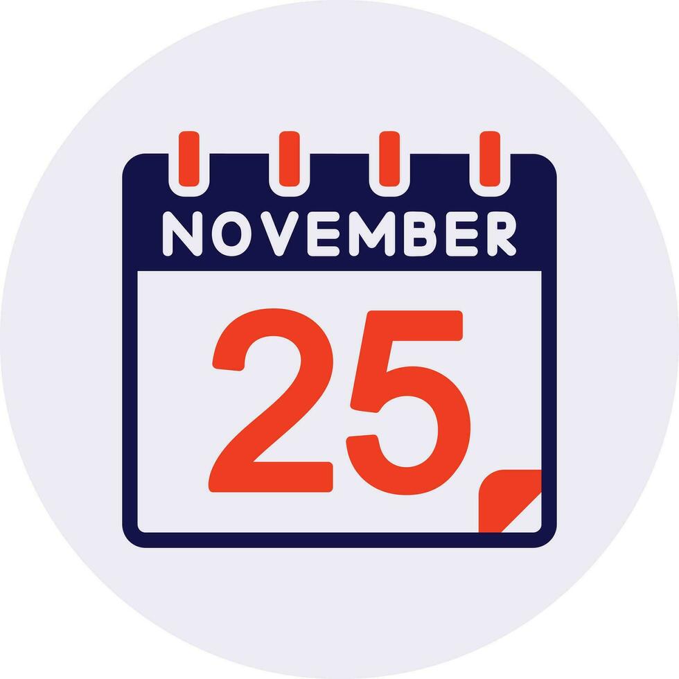 25 november vektor ikon