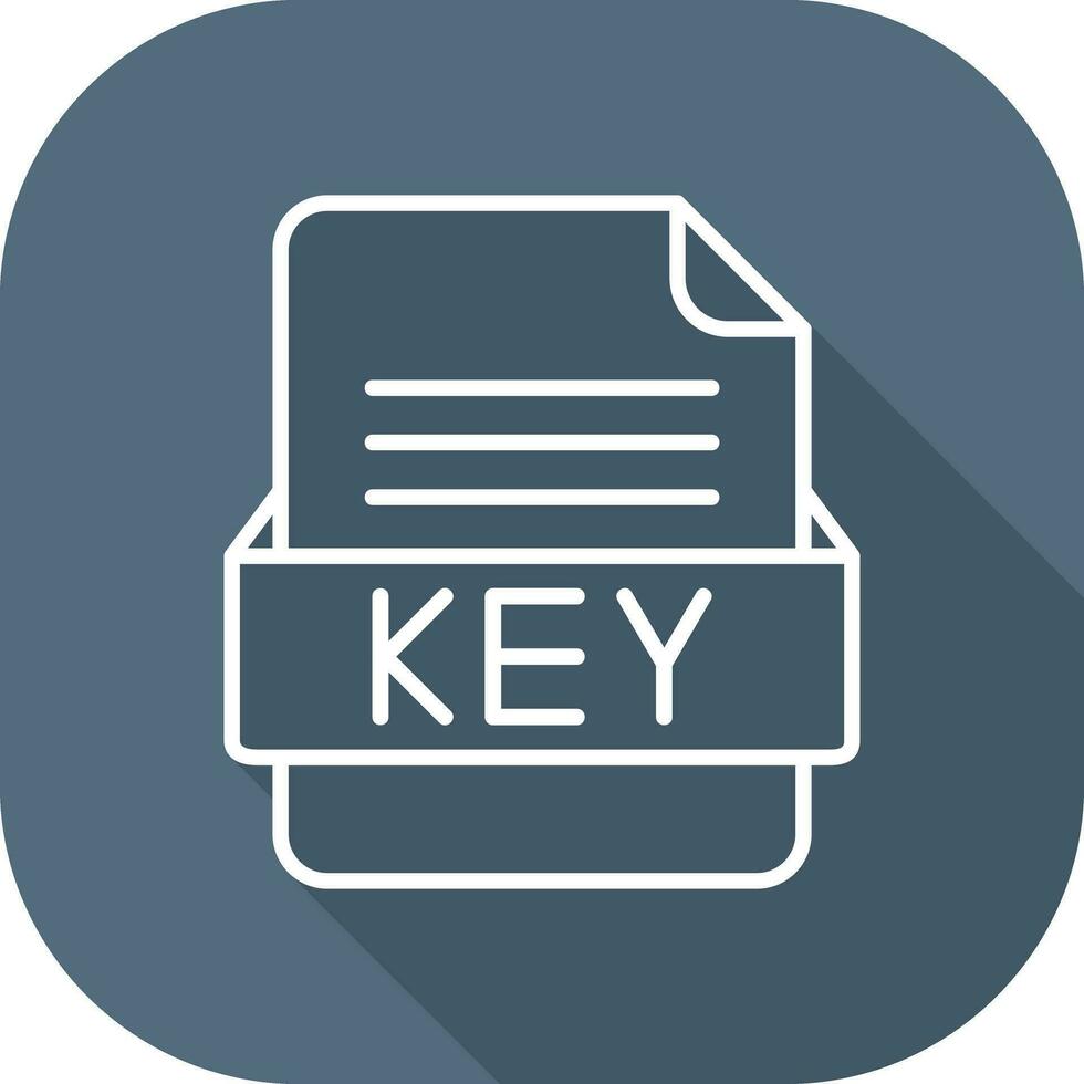 Schlüssel Datei Format Vektor Symbol