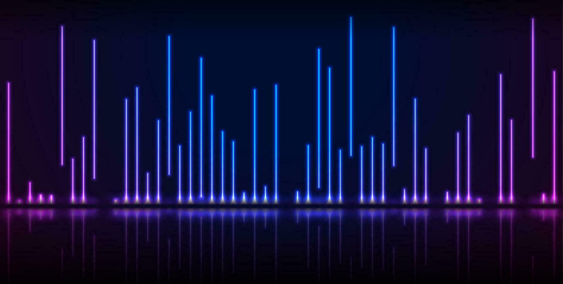 Blau ultraviolett Neon- Laser- Linien Technologie modern Hintergrund vektor