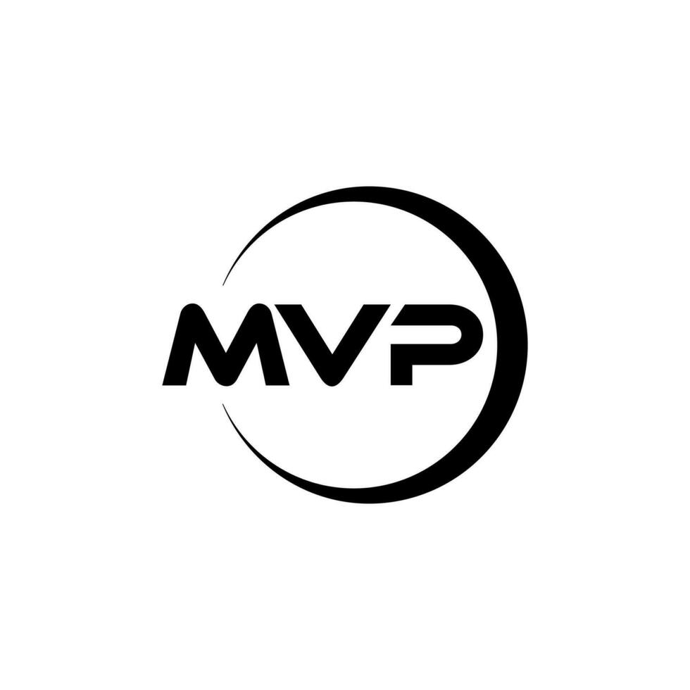 mvp Brief Logo Design, Inspiration zum ein einzigartig Identität. modern Eleganz und kreativ Design. Wasserzeichen Ihre Erfolg mit das auffällig diese Logo. vektor