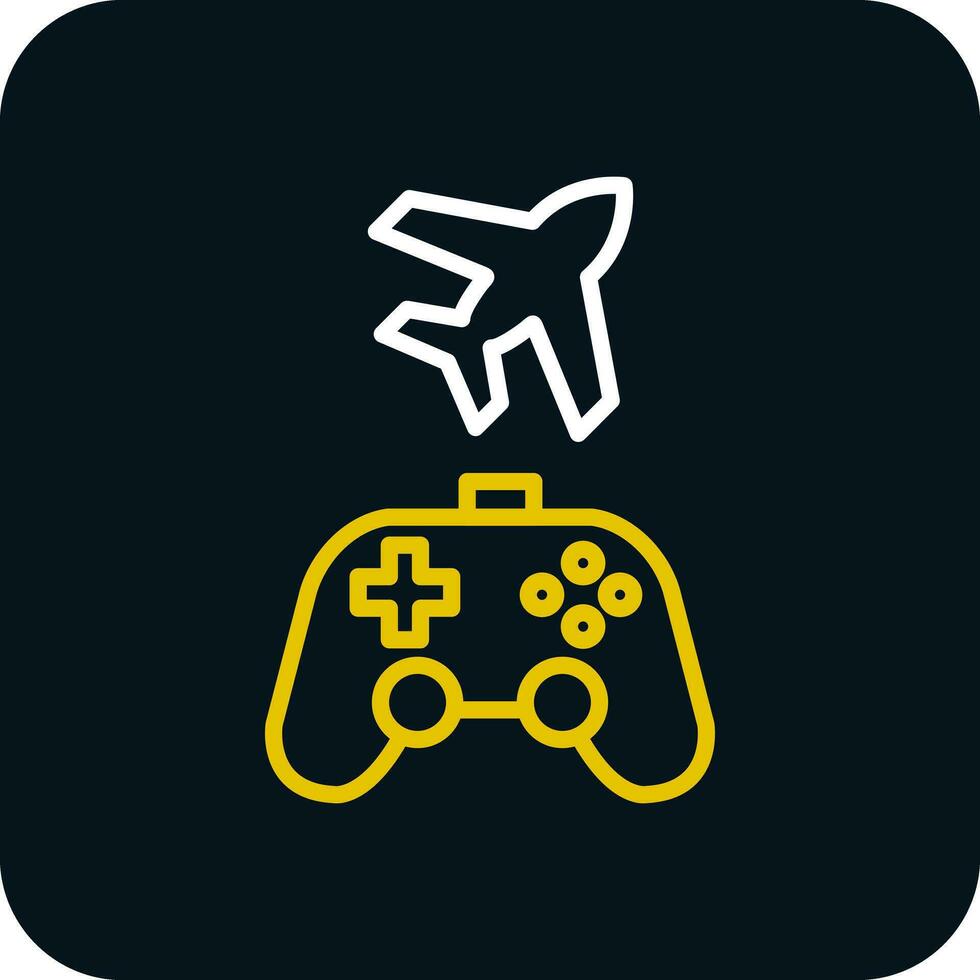 Spiel Flugzeug Vektor Symbol Design