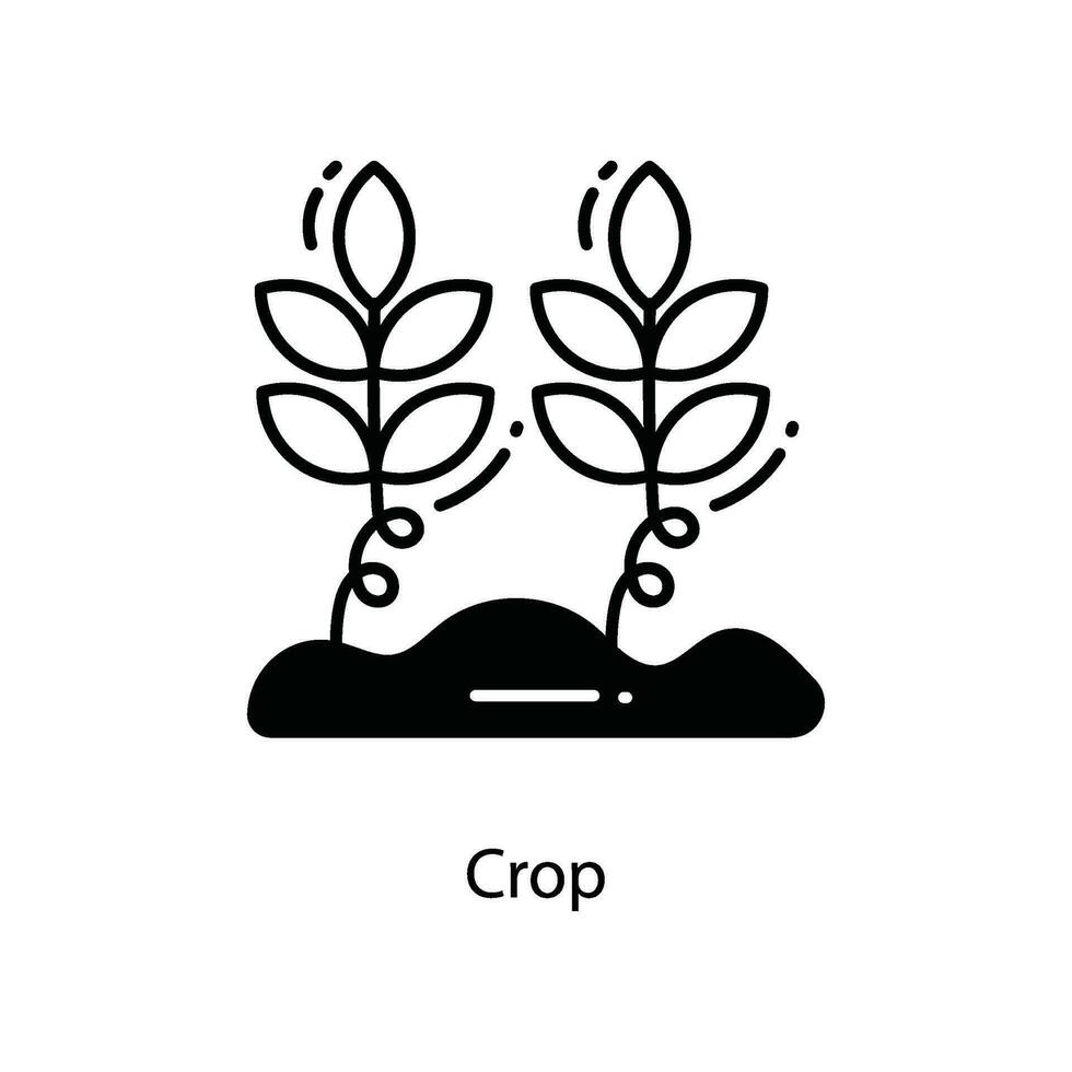 Ernte Gekritzel Symbol Design Illustration. Landwirtschaft Symbol auf Weiß Hintergrund eps 10 Datei vektor