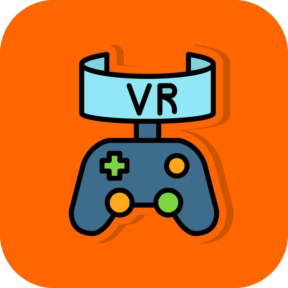 vr spel vektor ikon design