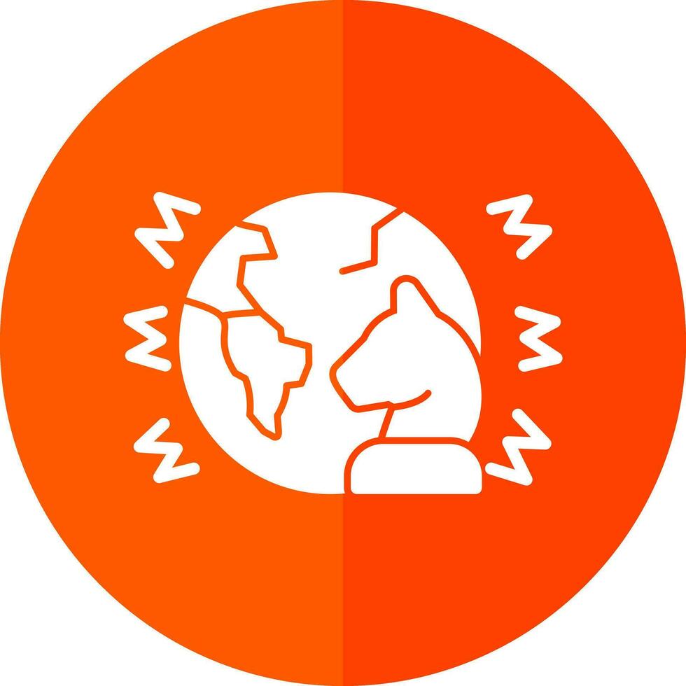 geopolitisk instabilitet vektor ikon design