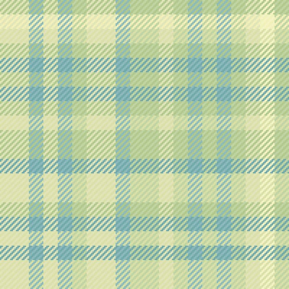 Vektor Textil- Muster von nahtlos Plaid Tartan mit ein Hintergrund Textur Stoff überprüfen.