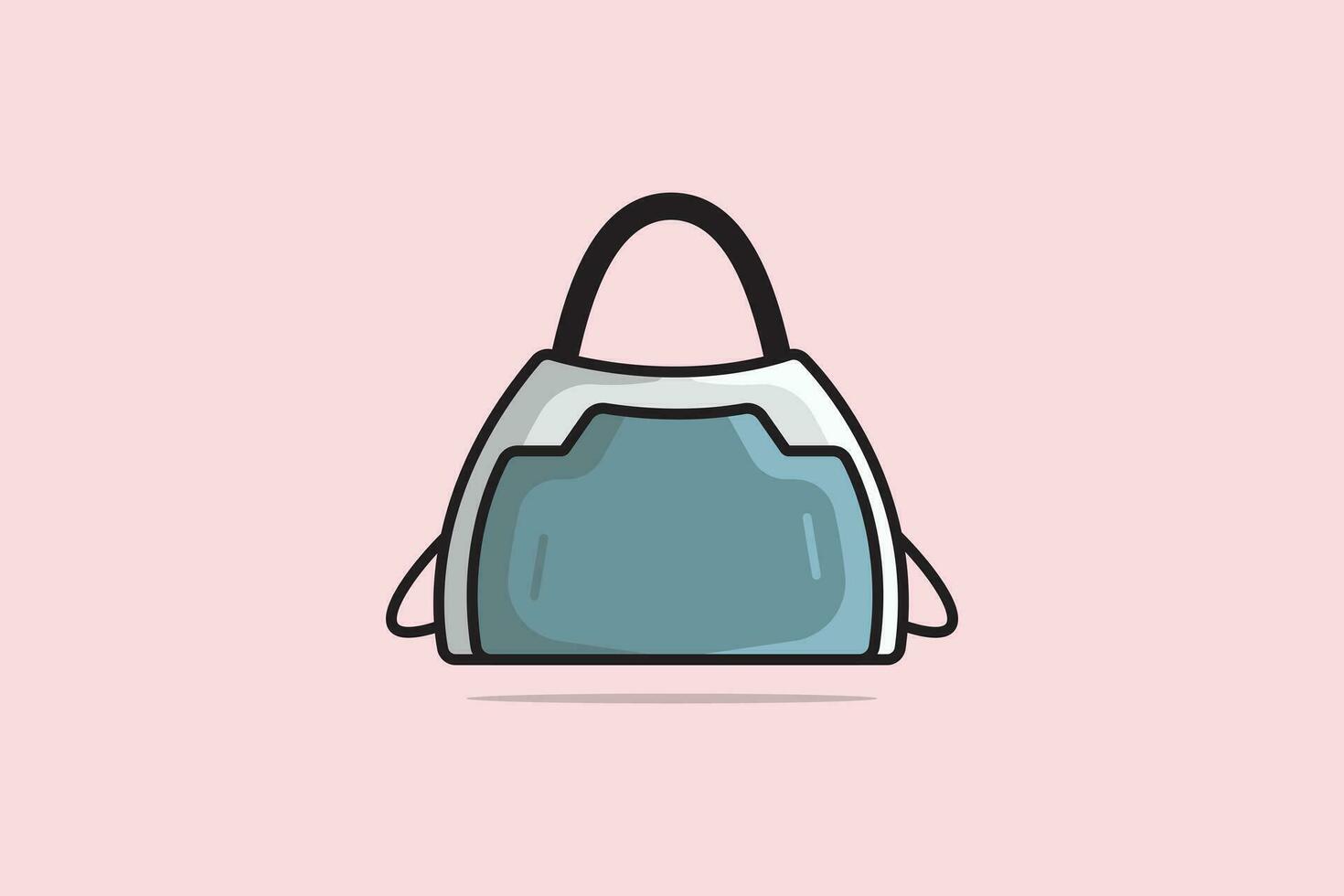 eleganta läder påsar, trendig tillfällig stil handväskor vektor illustration. skönhet mode objekt ikon begrepp. kvinna färgrik unik handväska vektor design.