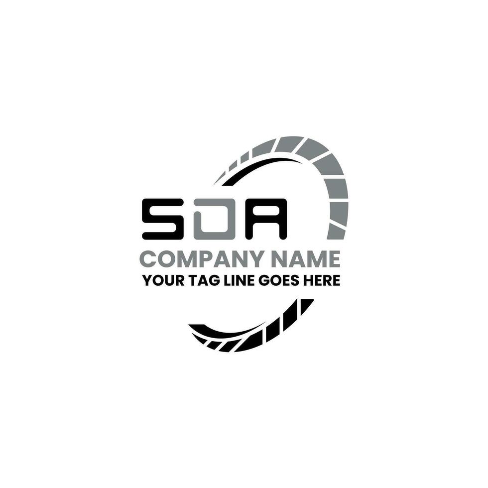 sda Brief Logo Vektor Design, sda einfach und modern Logo. sda luxuriös Alphabet Design