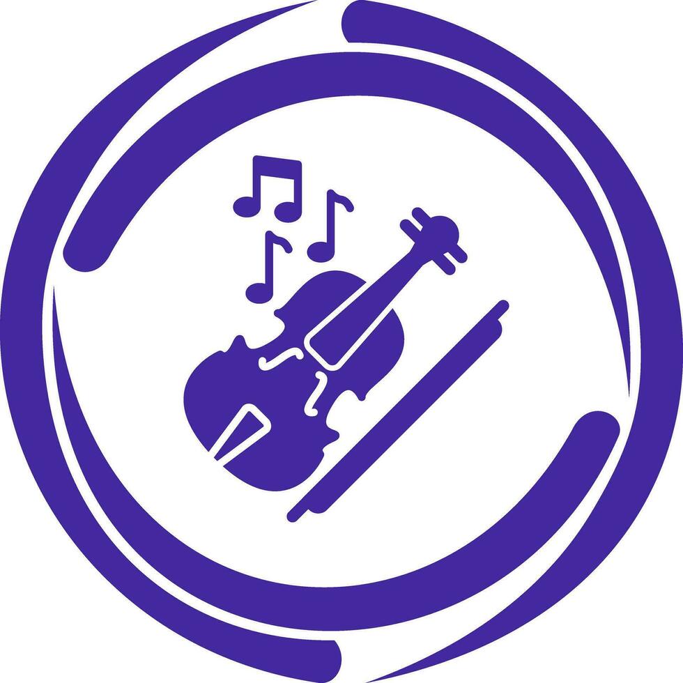 Violine-Vektor-Symbol vektor