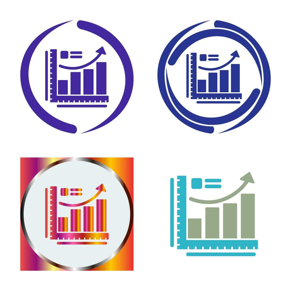 Wachstumsdiagramm-Vektorsymbol vektor