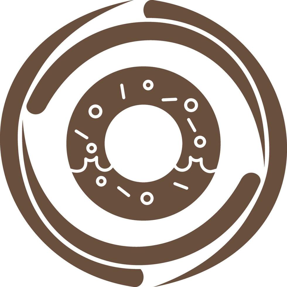 Donut-Vektor-Symbol vektor