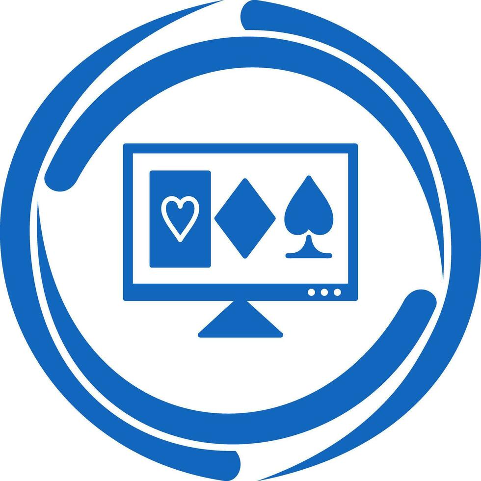 uppkopplad hasardspel vektor ikon
