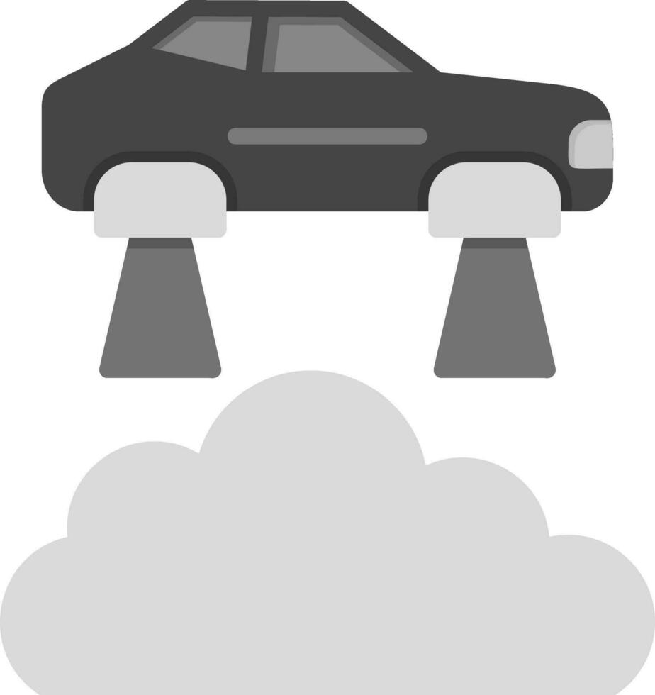 flygande bil vektor ikon