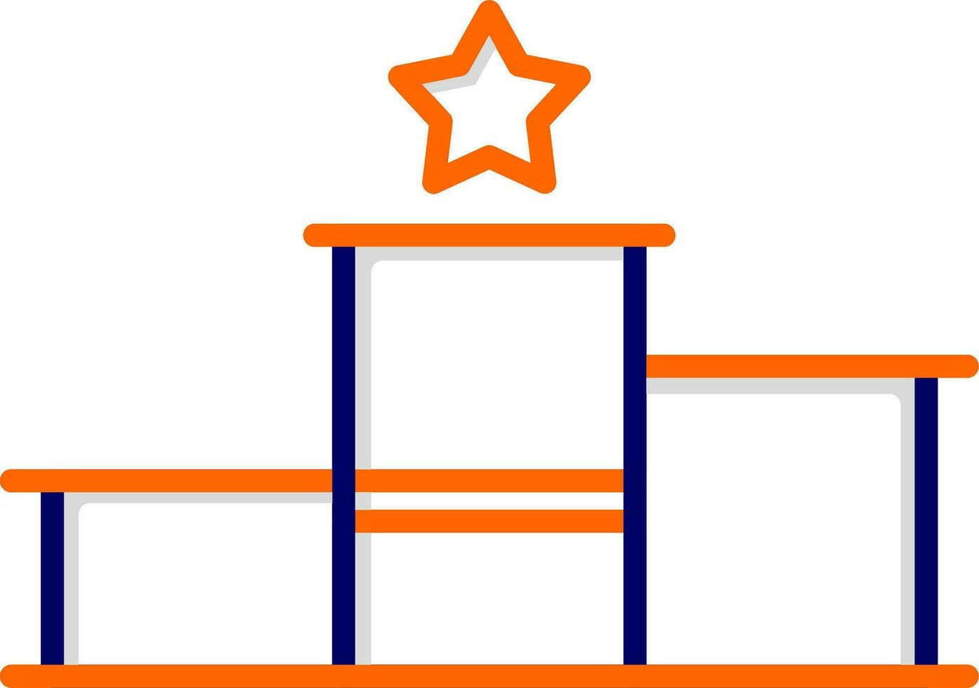 Podium-Vektor-Symbol vektor