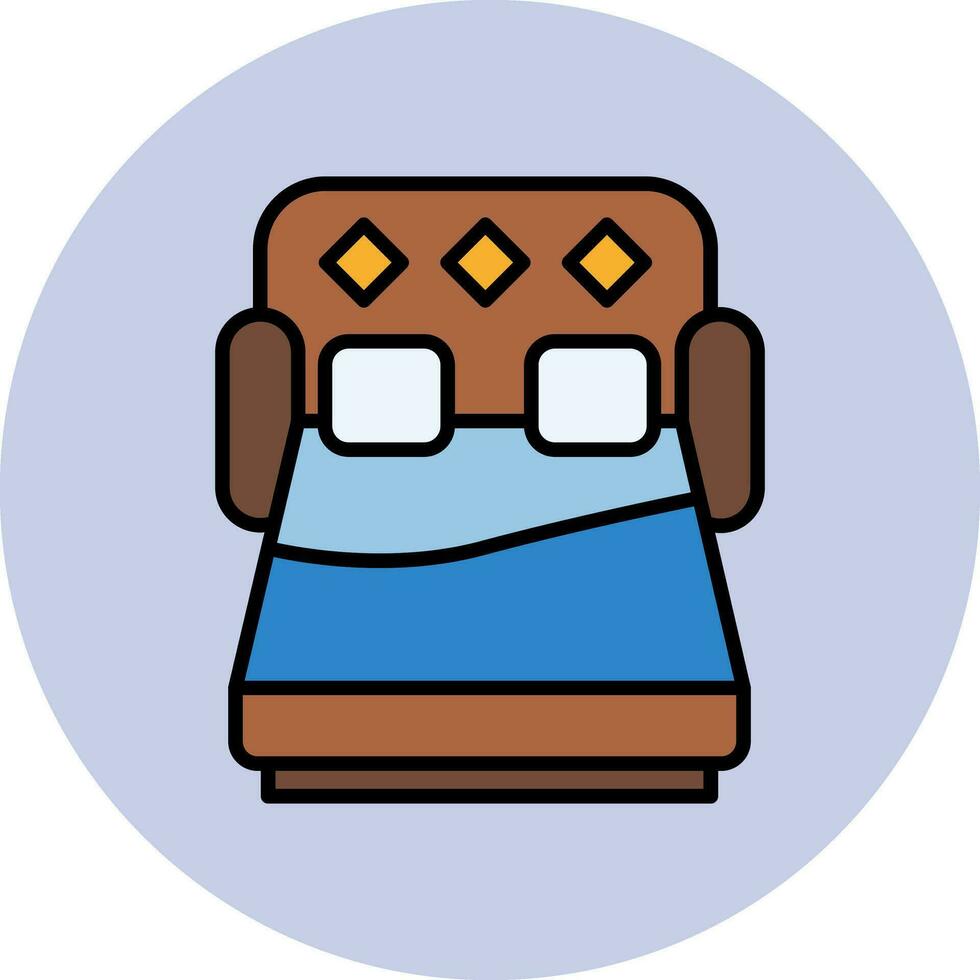 soffa säng vektor ikon