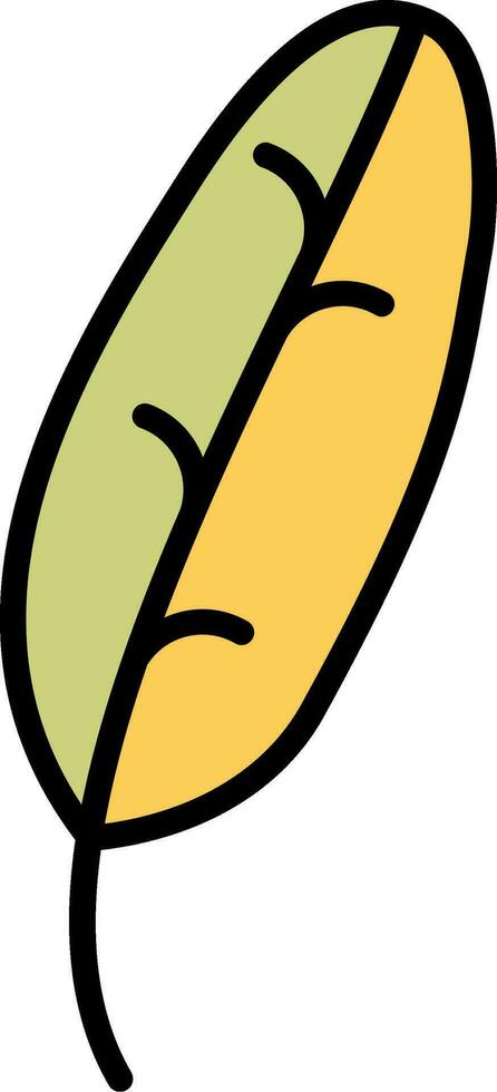 Banane Blatt Vektor Symbol