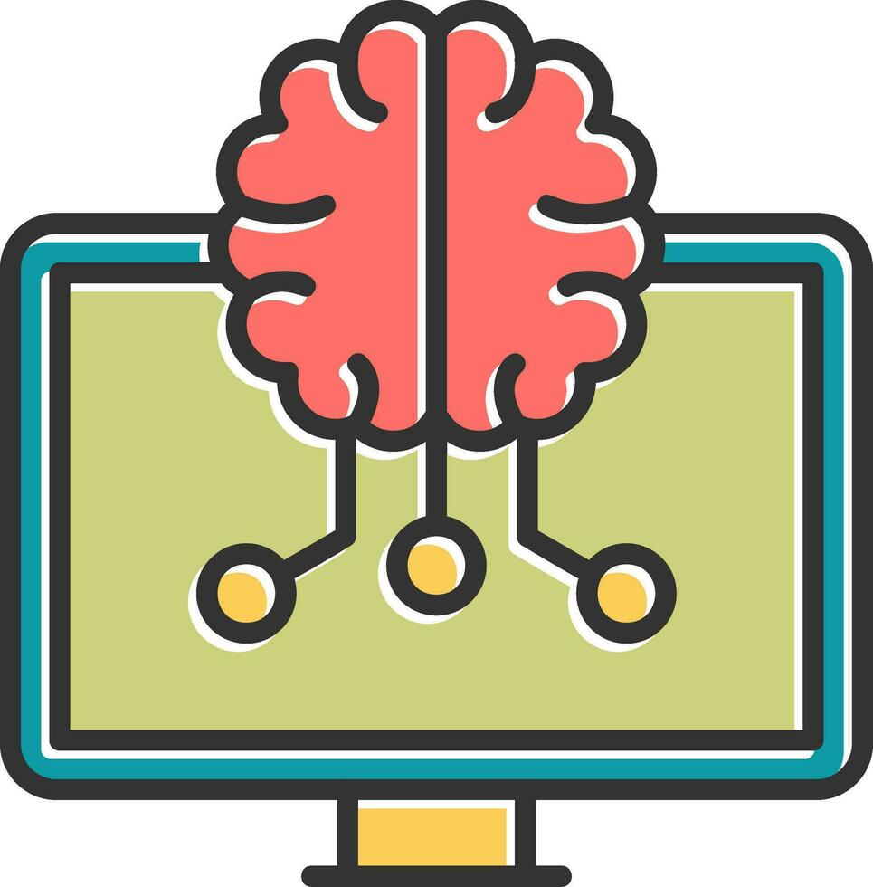 Vektorsymbol für maschinelles Lernen vektor