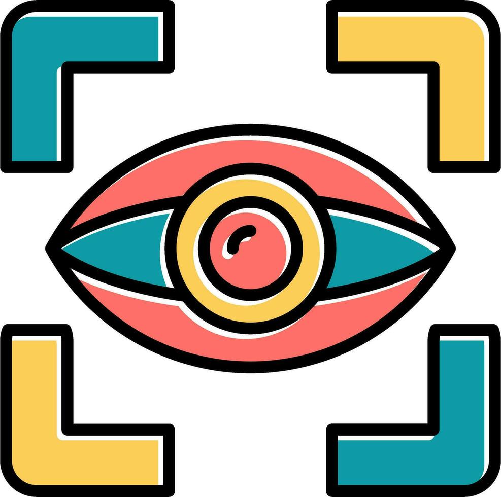 Auge Verfolgung Vektor Symbol