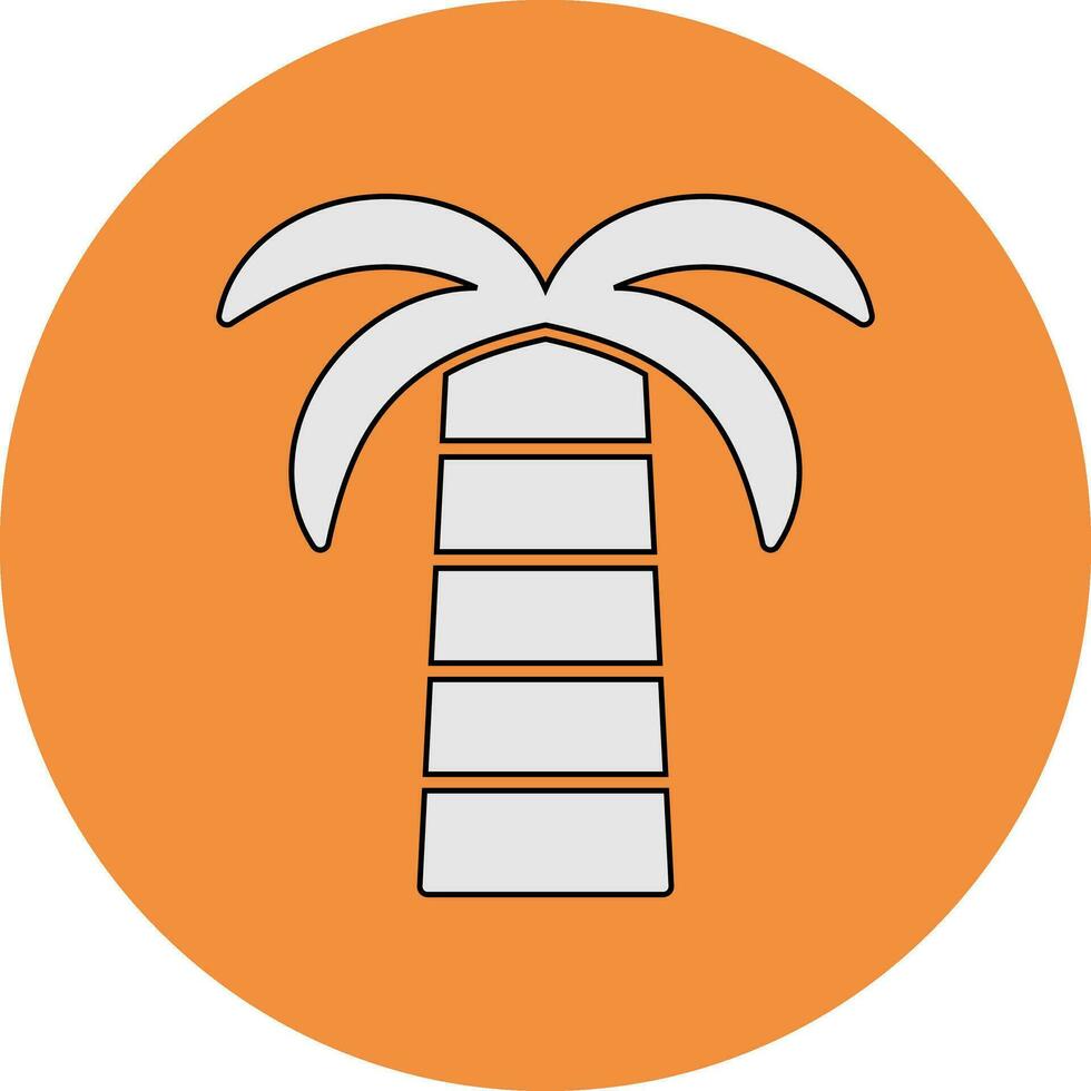 Kokosnuss Palme Vektor Symbol