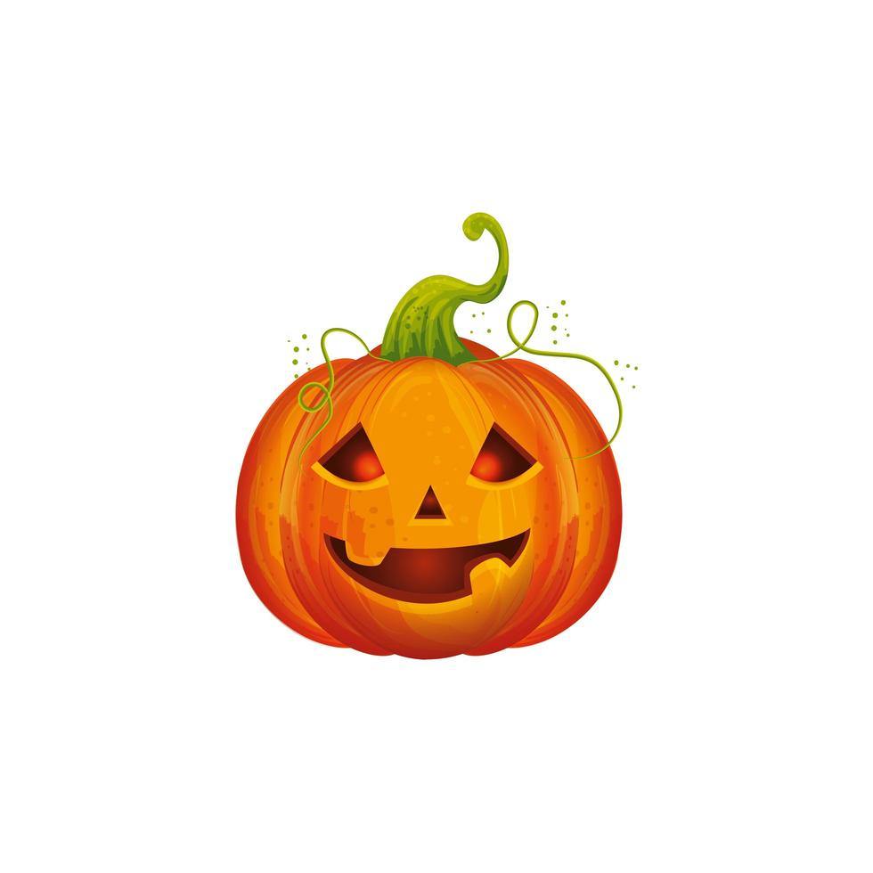 Halloween pumpa traditionell isolerad ikon vektor
