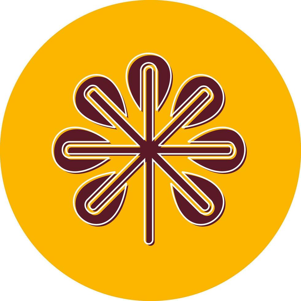 Zwerg schefflera Vektor Symbol