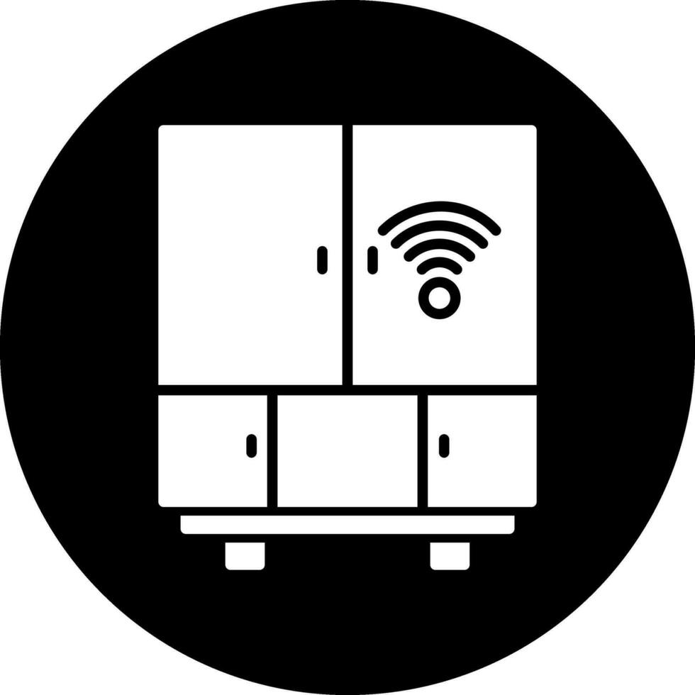 smart kylskåp vektor ikon