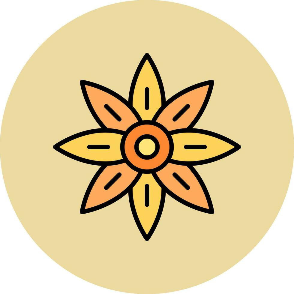 Tiger Lilie Vektor Symbol