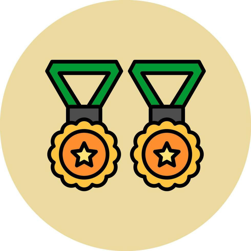 Medaillen-Vektor-Symbol vektor