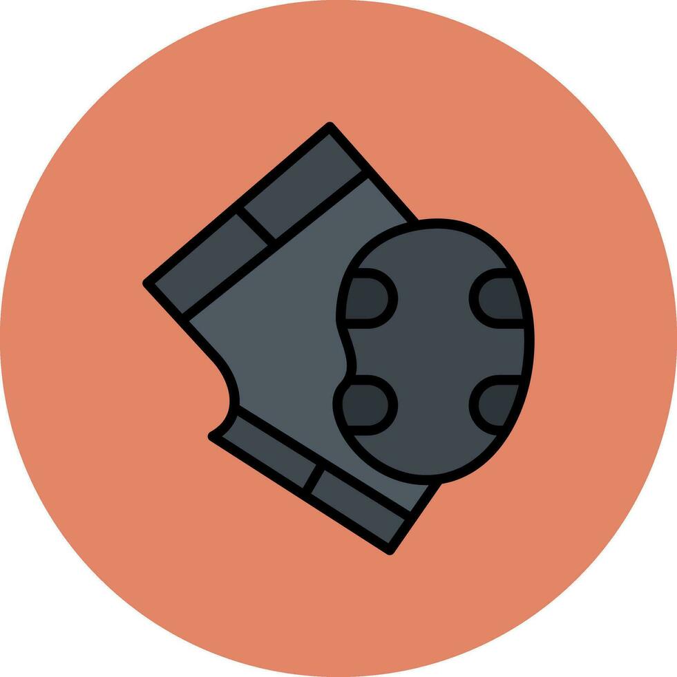 Ellbogen Pads Vektor Symbol