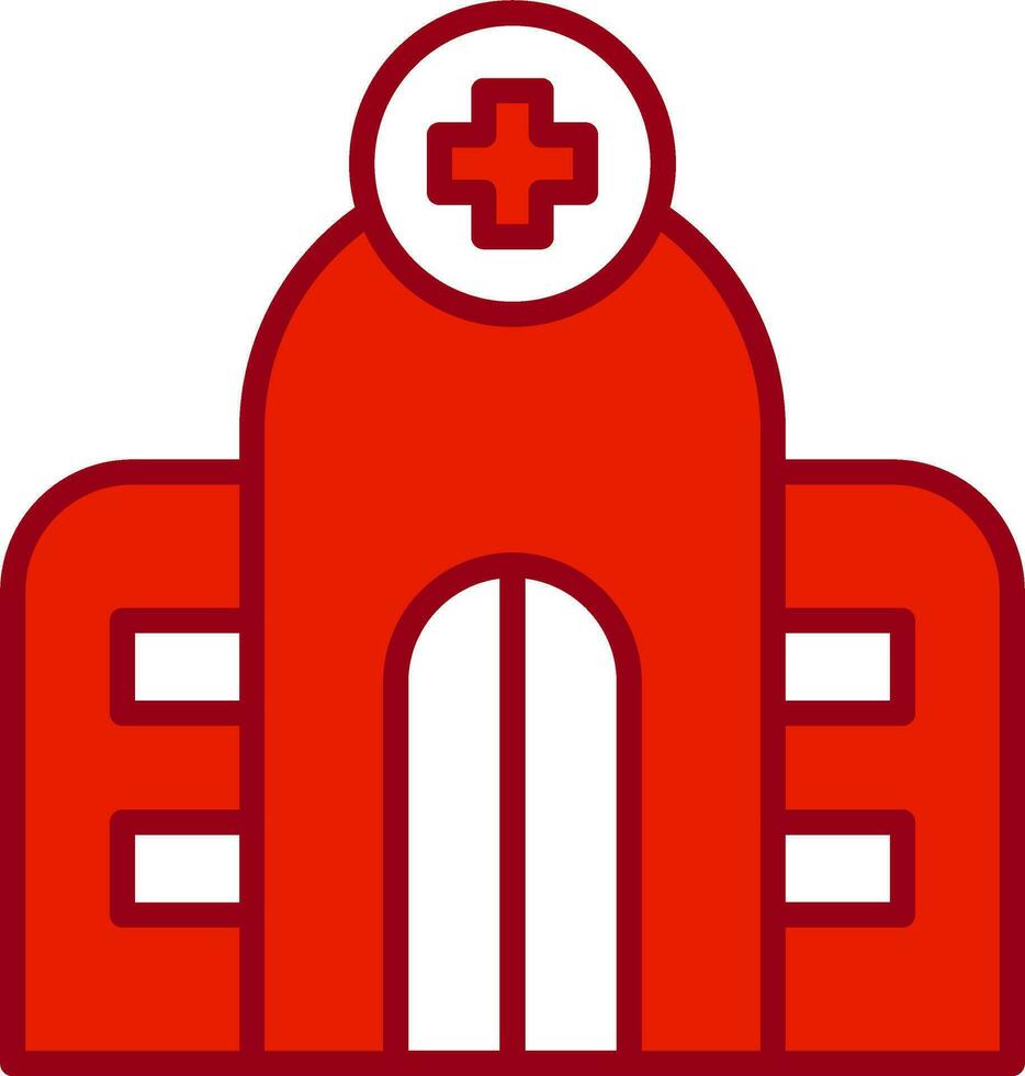 Krankenhaus-Vektor-Symbol vektor