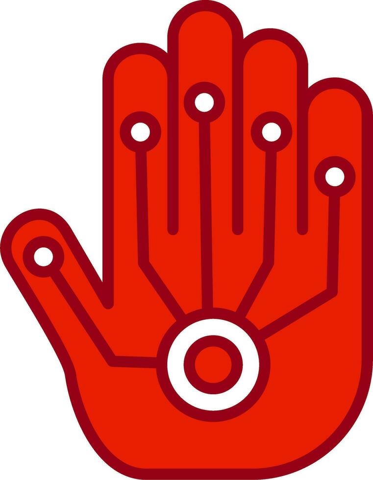 verdrahtet Handschuhe Vektor Symbol
