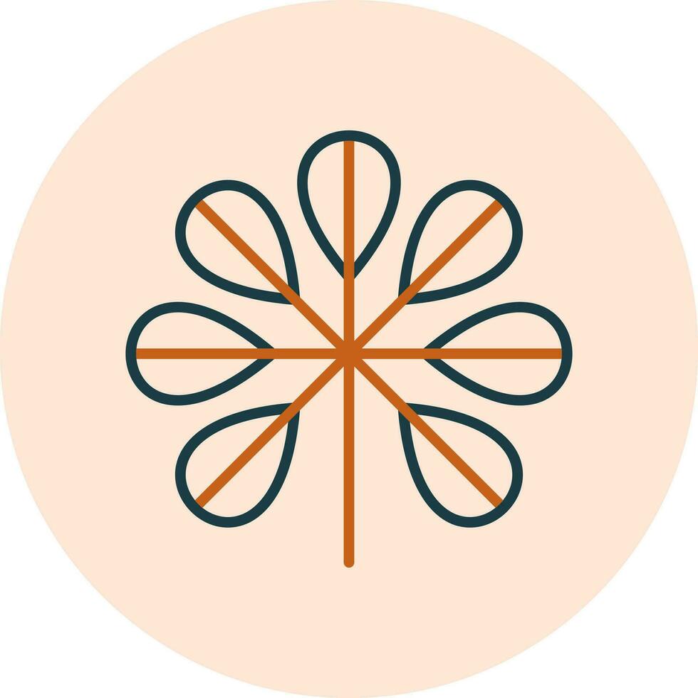 Zwerg schefflera Vektor Symbol