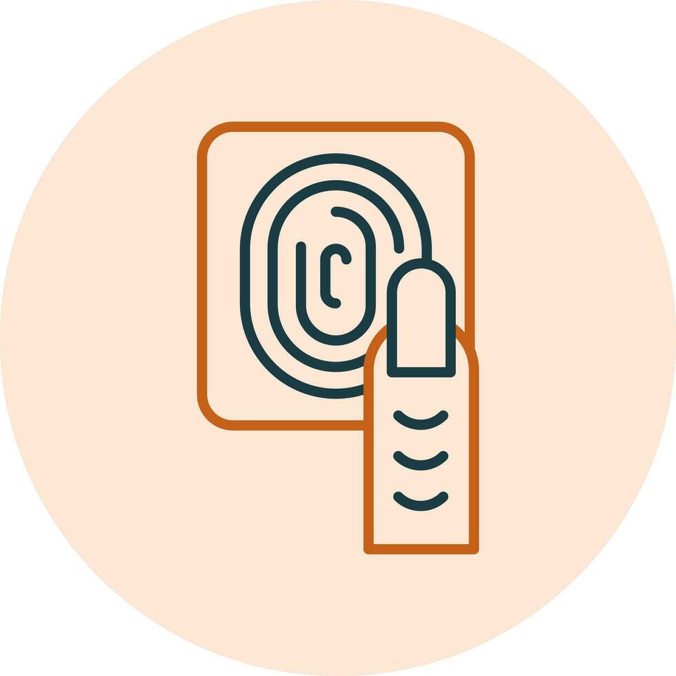biometrisk vektor ikon